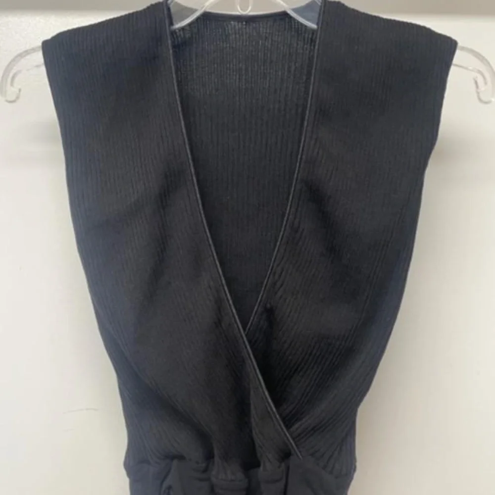 COSABELLA Black Ribbed Bodysuit - Picture 4 of 10